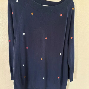 Loft Navy‎ Blue Sweater Size X-Large